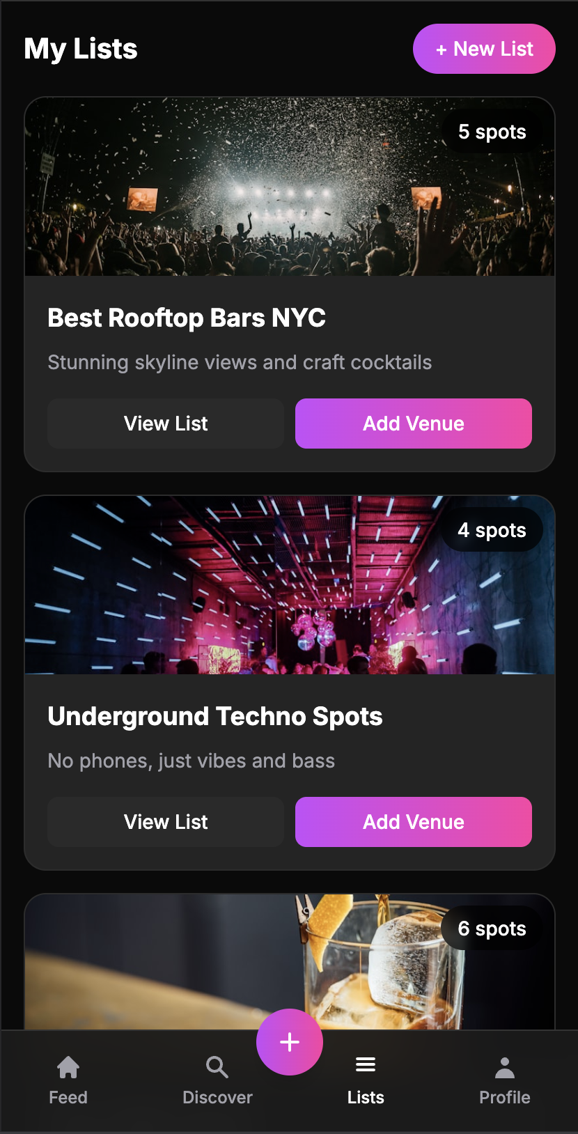Lists Interface